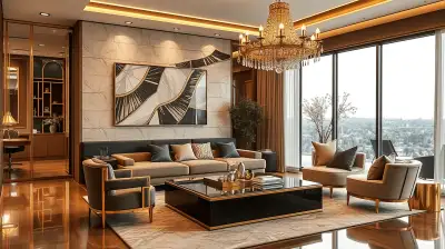 Goldene Akzente für luxuriöse Interieurs