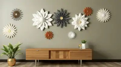 Geometrische Wanddekoration