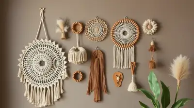 Boho Wanddeko mit natürlichen Materialien