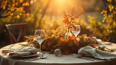 Herbstliche Tischdeko mit natürlichen Materialien