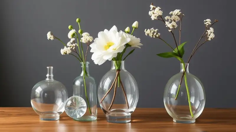 Glasvasen als elegante Blickfänger