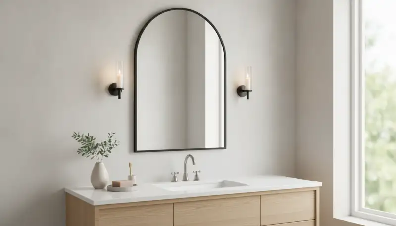 Eleganz trifft Funktionalität: Der gewölbte Aluminium-Wandspiegel als Stil-Highlight