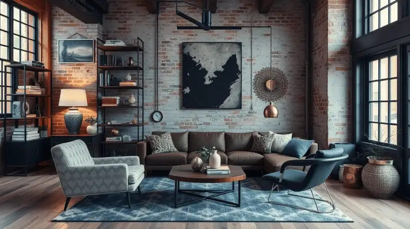Industrial Chic: Rohes Design trifft Gemütlichkeit