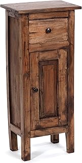DESIGN DELIGHTS Holz FLURSCHRANK Plant 80″ | 80x36x25cm (HxBxT), Mahagoni Recyclingholz | Shabby …