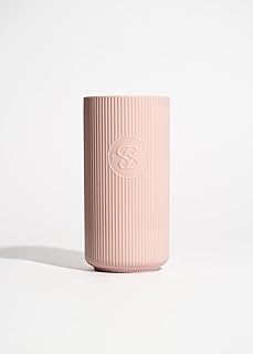 SENZOU Keramik Vase Medium in Pink – Minimalistisches Wohnaccessoire für Blumen & Deko
