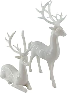 Weihnachts Rentier Figure, Rentier Hirsch Skulptur Winter Weihnachten Deko, Kreative Deko für Wo…