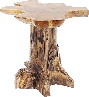 Kare Design Beistelltisch Tree Klein Nature, Braun, Teak Massivholz, Wohnzimmertisch, Couchtisch,…