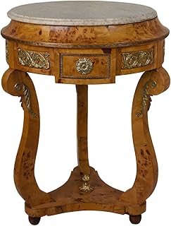 Tisch Beistelltisch Wurzelholz Sofatisch Marmorplatte cat944 Palazzo Exklusiv