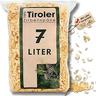 sagl.tirol Zirbenspäne Nachfüllpack für Zirbenkissen, Doppelt gesiebt, unbehandelte Zirbenholz…
