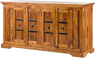 MASSIVMOEBEL24.DE Oxford Sideboard Akazie 171x50x90, Farbe:Hellbraun lackiert, Größe:171x50x90 …