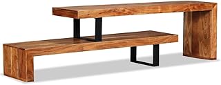 vidaXL Akazienholz Massiv TV Schrank Vintage-Look Fernsehtisch Fernsehschrank Lowboard TV Möbel …