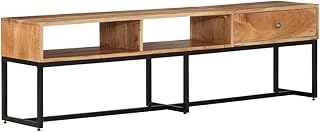 TV-Schrank, 160 x 30 x 45 cm, Massivholz, Akazien-Möbel, Unterhaltungszentren und TV-Ständer
