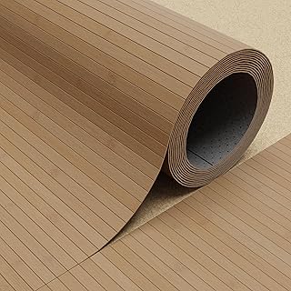 DE-COmmerce Fertigparkett aus Bambus FLEXBAMBOO 50×200 cm Bodenbelag mit rutschhemmender Rückena…