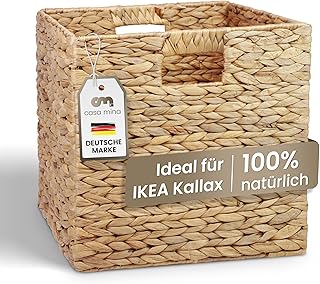 Casa Mina® Aufbewahrungskorb geflochten ideal für alle Regale I Nachhaltiger Seegras Korb gefl…