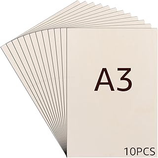 10 x A3 Sperrholzplatte 4mm Birkensperrholz Dünne Holz-Zuschnitte Sperrholz Blatt Holzplatten Ho…