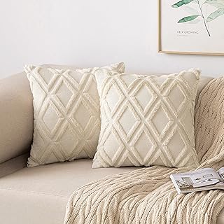 MIULEE Weihnachten 2er Set Kissenbezug Zierkissen Wolle Kissenbezüge Samt Fellkissen kissenhüll…