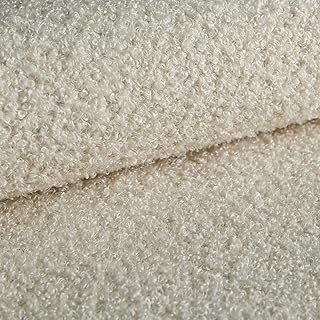 Heko Panels Bouclé Stoff Polsterstoff Boucle Möbelstoff Frottier-Velours Schwer Entflammbar Met…