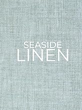 Seaside Linen: Decorative stacking book for Coffee Tables & Bookshelves | Perfect for Coastal The…