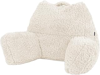 Icon Teddybär Rückenlehne Lesekissen, Creme, Lesekissen Flauschig mit Sitzsack Füllung, Rücke…