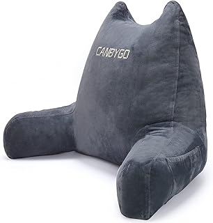 Lesekissen, Rückenkissen mit Armlehnen, Memory Foam Sit Up Bettruhekissen Lesen & Arbeiten & Spi…