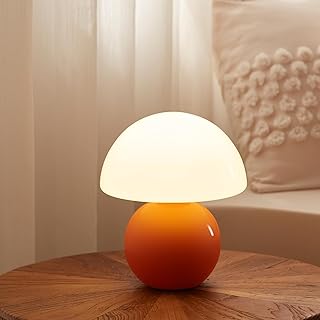 Pilz Nachttischlampe Tischlampe, Led Dimmbar Tischleuchte Deko Wohnzimmer, Schlafzimmer Tischlamp…