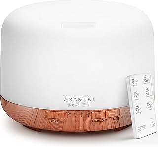 ASAKUKI Aroma Diffuser 500ML, Ultraschall Aromatherapie Diffusor für Ätherische Öle, Luftbefeu…