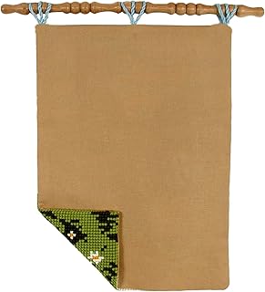 VERVACO Wandbehang Stoff RückenBEIGE Wanddeko Handarbeit Zubehör Basteln Erwachsene ca. 45 x 70…