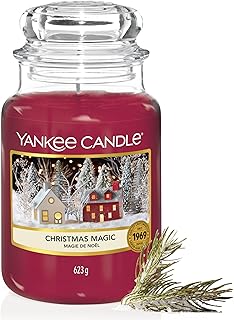 Yankee Candle Duftkerze im Glas (groß) | Christmas Magic | Kerze mit langer Brenndauer bis zu 15…