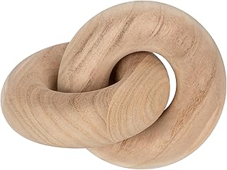 Briful Holz Knoten Skulptur, Dekorative Holzknoten Skandinavische Wohn-Dekoration aus Massivholz …