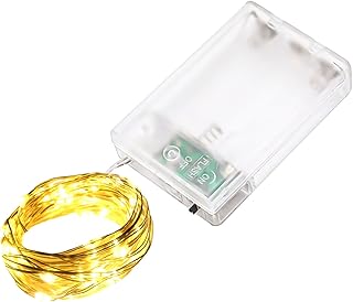 LQWELL LED Lichterkette 2M 20LED, Micro Lichterketten Batteriebetrieben, Mini Wasserdicht Kupferd…