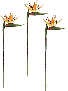 Künstliche Blume Strelitzie Paradiesvogelblume Exotischer Dekozweig Zweig Einzelblume Dekoblume …