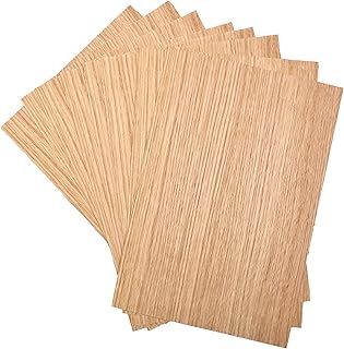 Eichen Furnier Stärke 0,5 mm. Blattzahl 8x – Rohholz – Holzfurnier für den Modellbau geeignet, …