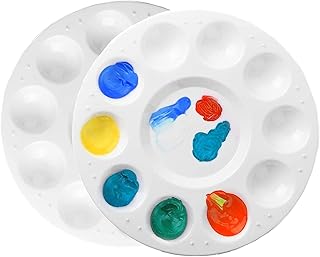 Mischpalette, Farbpaletten, Malpalette Zur Aufbewahrung 2PCS Mischtabletten zum Malen von Farbtö…
