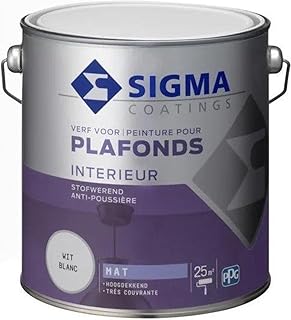 Sigma Interieur Plafondverf Extra Mat – Hoogdekkend & Stofwerend – Wit – 2,5 Ltr