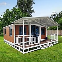 Modernes, vorgefertigtes modulares Haus, konform mit barrierefreier Veranda und Deck, rollstuhlfr…