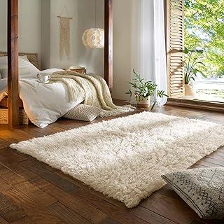 Taracarpet Teppich Wollteppich Flokati Diana aus Schurwolle, Schafwollteppich Hochflor Langflor f…