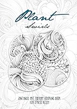 Florale Muster Zentangle Therapie Malbuch für Erwachsene: Zentangle Blumen Muster Malbuch für E…