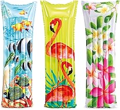 Intex 59720EU – Aufblasbare Luftmatratze Florales Muster Assortiert, Vinyl, Mehrfarbig, 183×69 cm