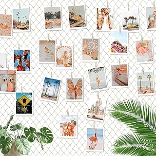 ecooe Deko Netz Foto hängende Wanddekoration DIY kreative Bilderrahmen Collage Fotowand, Größe…