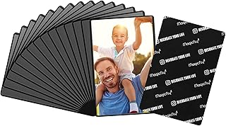 Magnetische Fototaschen, Magiclfy 15 Stück Magnet Bilderrahmen Fotorahmen für Fotos Postkarten …