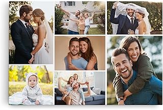 Paul Sinus Wandbild Collage – SOFORT ONLINE Upload – gestalten Sie selbst Ihre Fotos auf Leinwand…