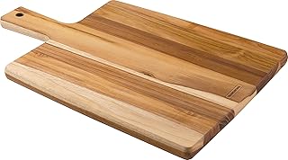 Tramontina LANDHAUS Schneidebrett 40 x 27 cm, Teak, Servierbrett aus Holz, klingenschonend, Teakh…