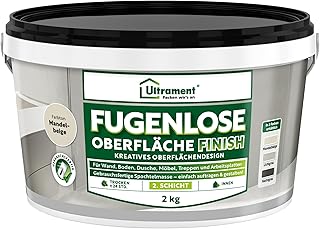 Ultrament Fugenlose Oberfläche – Finish Mandelbeige 2 kg – Kreative Oberflächengestaltung fü…