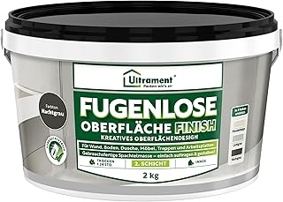 Ultrament Fugenlose Oberfläche – Finish Nachtgrau 2 kg – Kreative Oberflächengestaltung für …