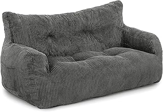 Pamapic Sitzsack, Sitzsack Erwachsene mit Füllung, Doppeltes Lounge Sessel mit Tragbarem Griff, …