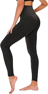 High Waist Leggings Damen Elastische Leggins Weiche Sporthose für Sport Gym