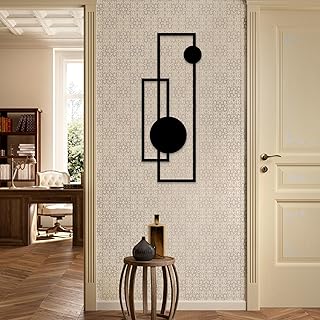 Geometrische Muster Metall Wanddeko | 70 x 35 x 0,15 cm große geometrische Muster Themen Metall …