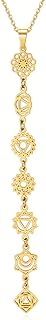 Langer Anhänger 7 Chakra Halskette Frauen Yoga Modeaccessoires Verstellbarer Kettengeist Geschen…