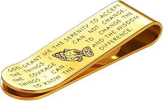 FaithHeart Scheinklammer für Herren, Gold Money Clip, Unisex Geldhalter für Papa, Punk Geldklam…