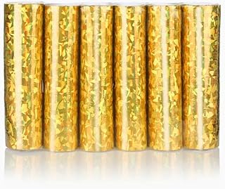 Luftschlangen ‚Gold Glitzer Metallic‘ – Partydekoration für Geburtstage, Hochzeiten und Silveste…